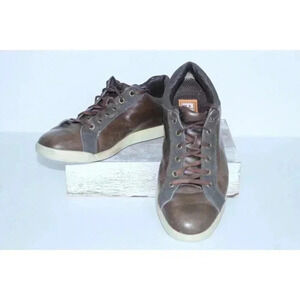 Men’s 9 M FootJoy FJ Contour Casual Spikeless Golf Shoes Brown Leather 54226